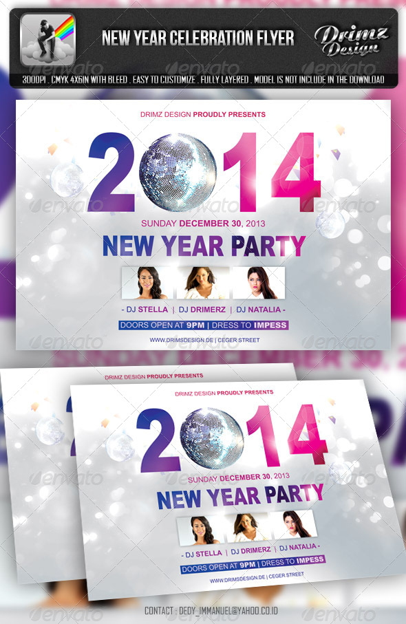 New Year Celebration Flyer - Events Flyers