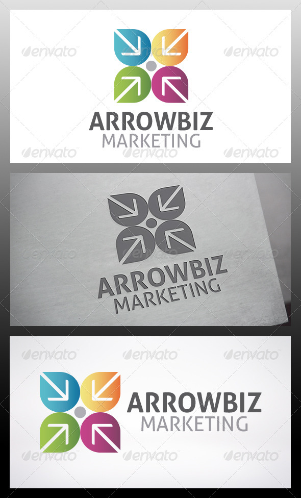 Target Arrow Logo - Vector Abstract