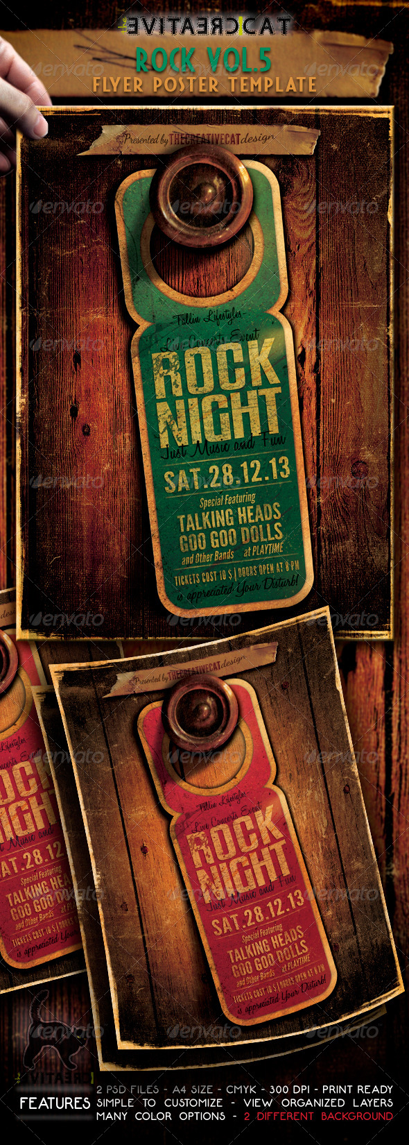 Rock Flyer/Poster Vol. 5 - Events Flyers