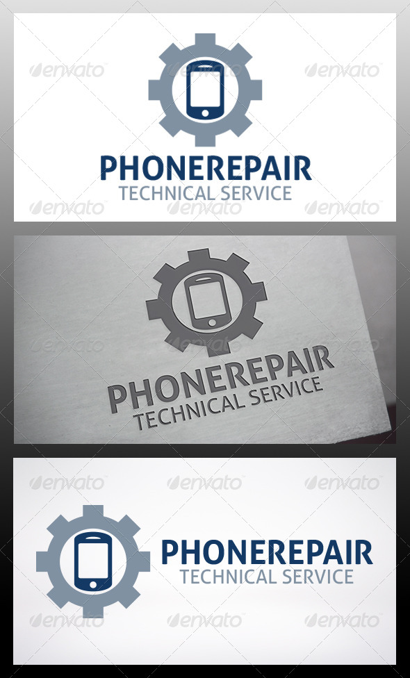 Phone Repair Logo - Objects Logo Templates