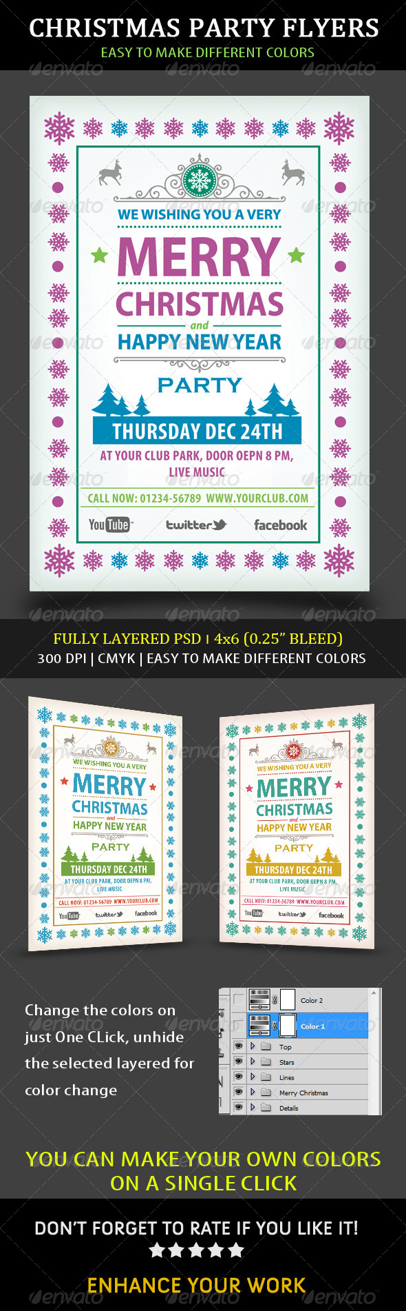 Christmas Party Flyers - Events Flyers