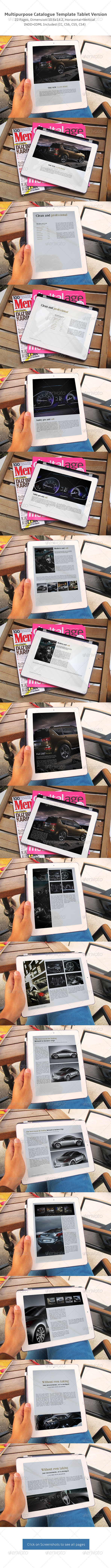 Multipurpose Catalogs Template Tablet Version - Digital Books ePublishing