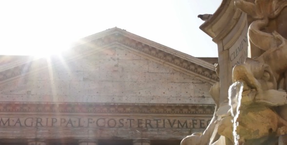 Roman Pantheon in the Sunshine