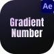 Gradient Number Counter - VideoHive Item for Sale