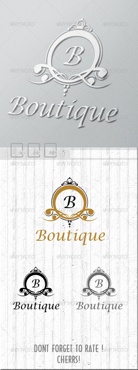 Boutique Logo - Crests Logo Templates
