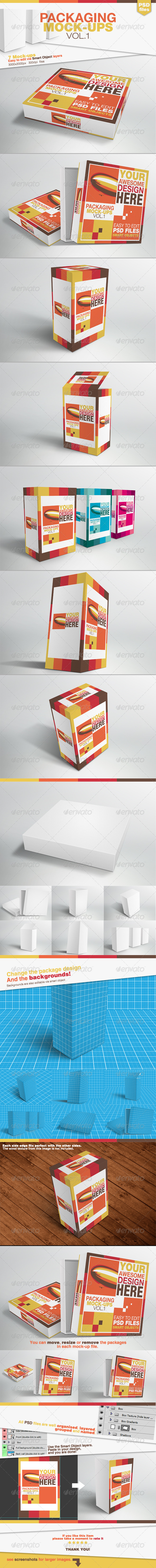 Packaging Mock-ups Vol.1