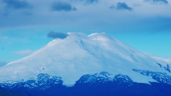 Mount Elbrus at Sunrise Caucasus Mountains alt