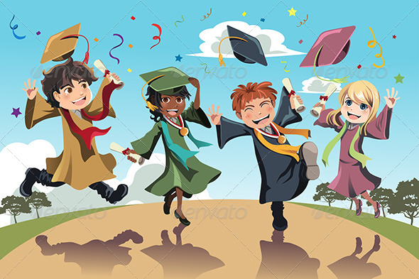 Graduation Celebration - People Characters