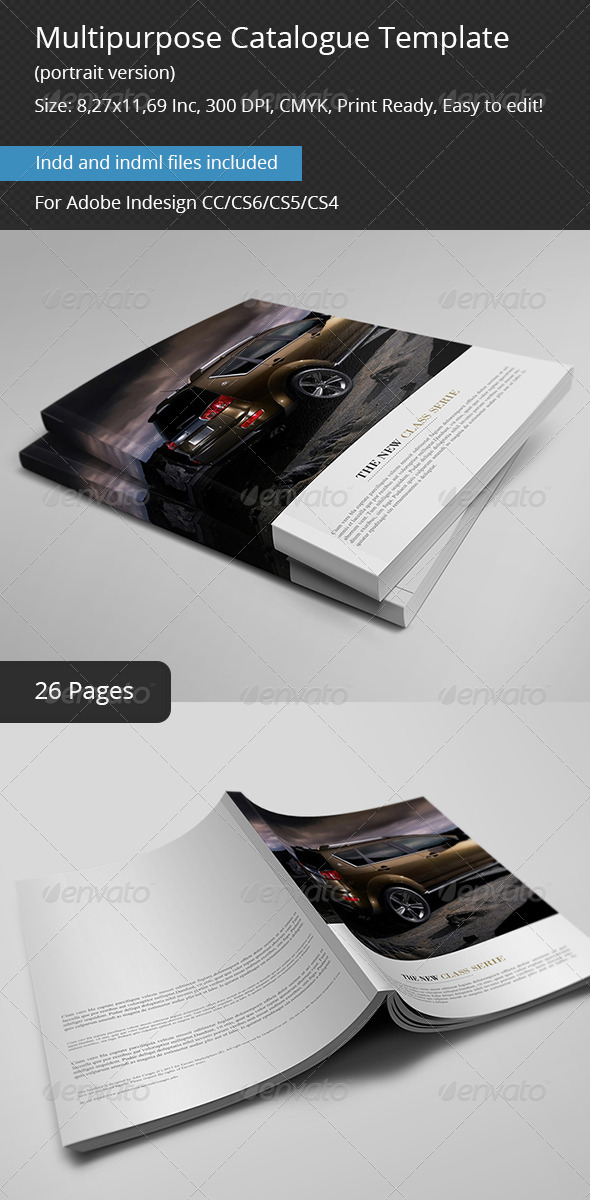 Multipurpose Catalogs Template Portrait Version - Catalogs Brochures