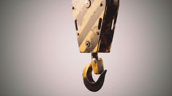 Old Lifting Metal Crane Hook