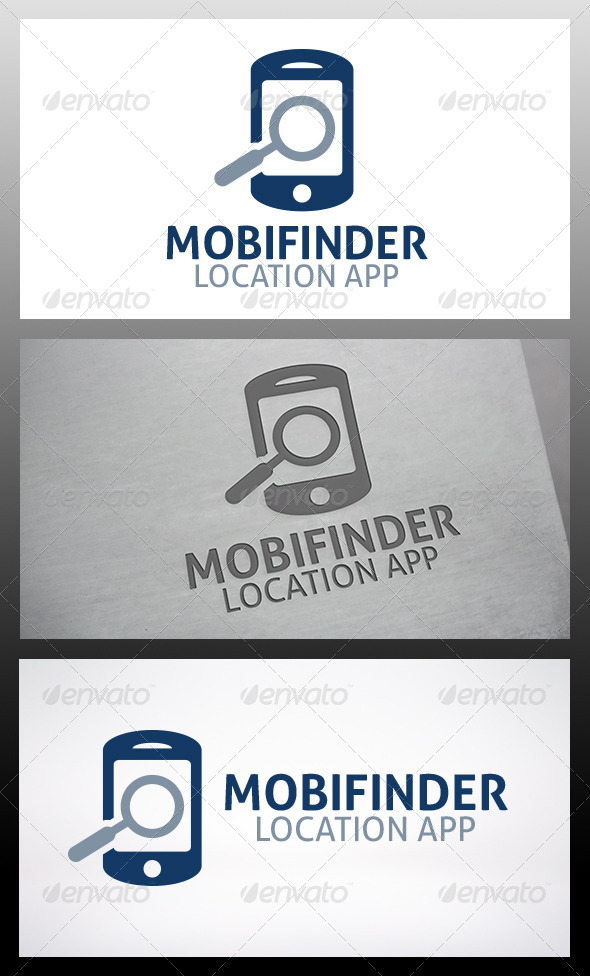 Phone Locator Logo - Objects Logo Templates