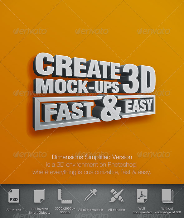 Dimensions Simplified Version - Mock-Up 3 - Miscellaneous Product Mock-Ups