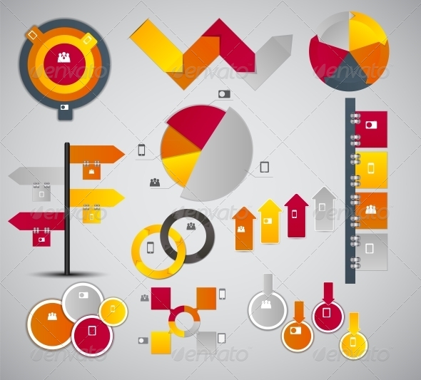Infographic Business Template Vector Illustration - Infographics
