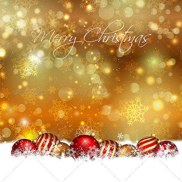 Christmas Baubles Background - Christmas Seasons/Holidays
