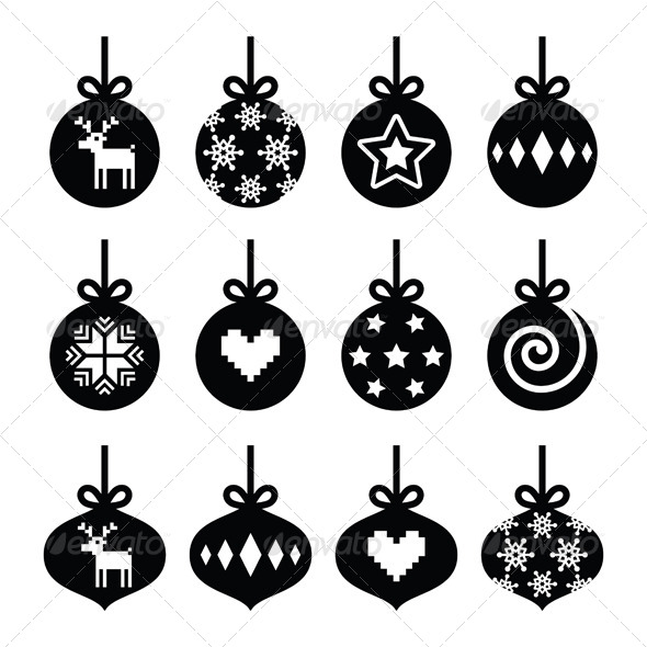Christmas Baubles - Christmas Seasons/Holidays