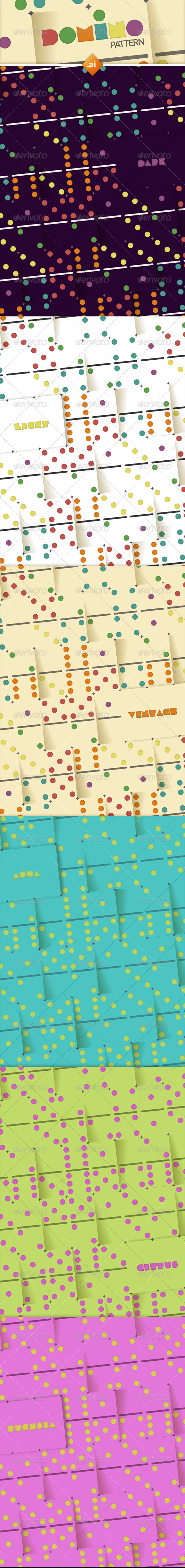 Color Dominoes Background Patterns - Backgrounds Graphics
