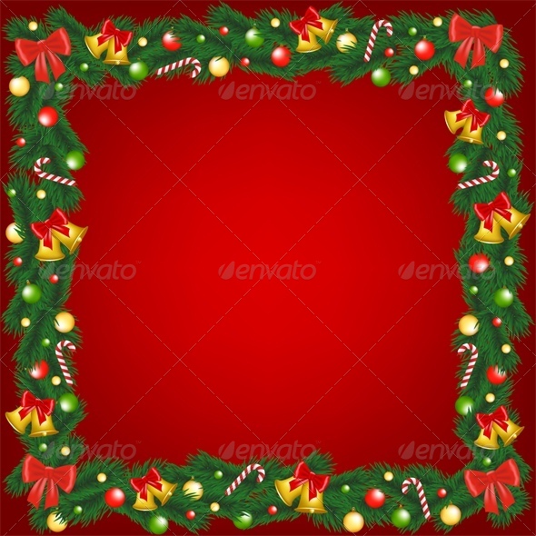 Christmas Garland Frame - Christmas Seasons/Holidays