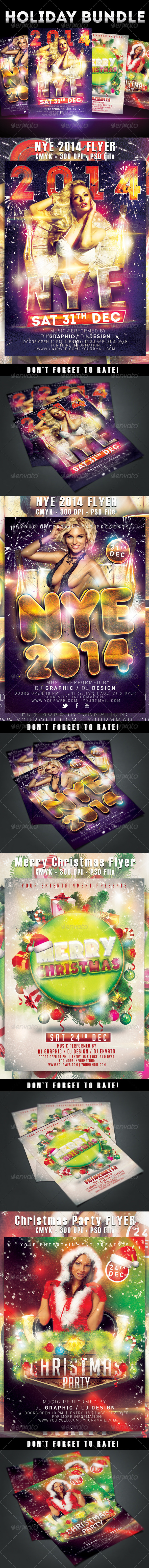 Holiday Bundle - Events Flyers