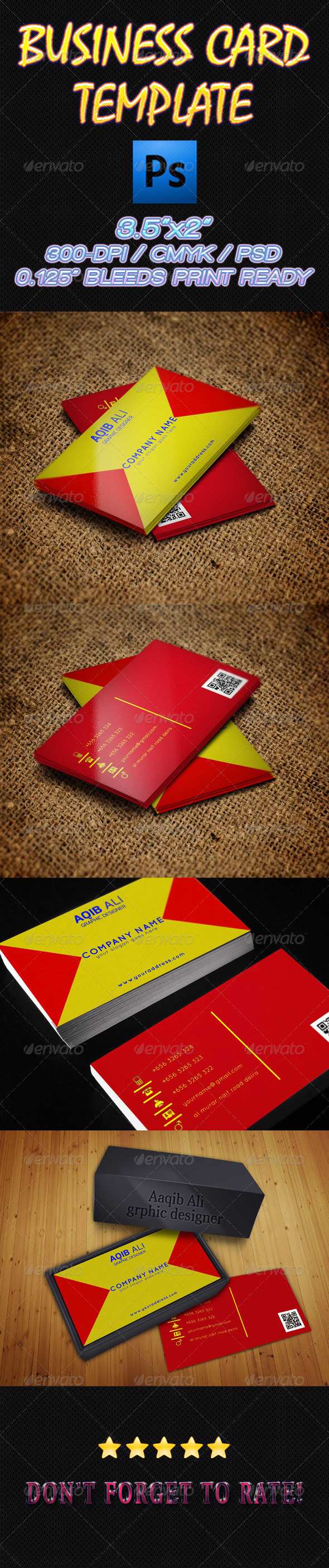 Business Card 02 - Business Cards Print Templates