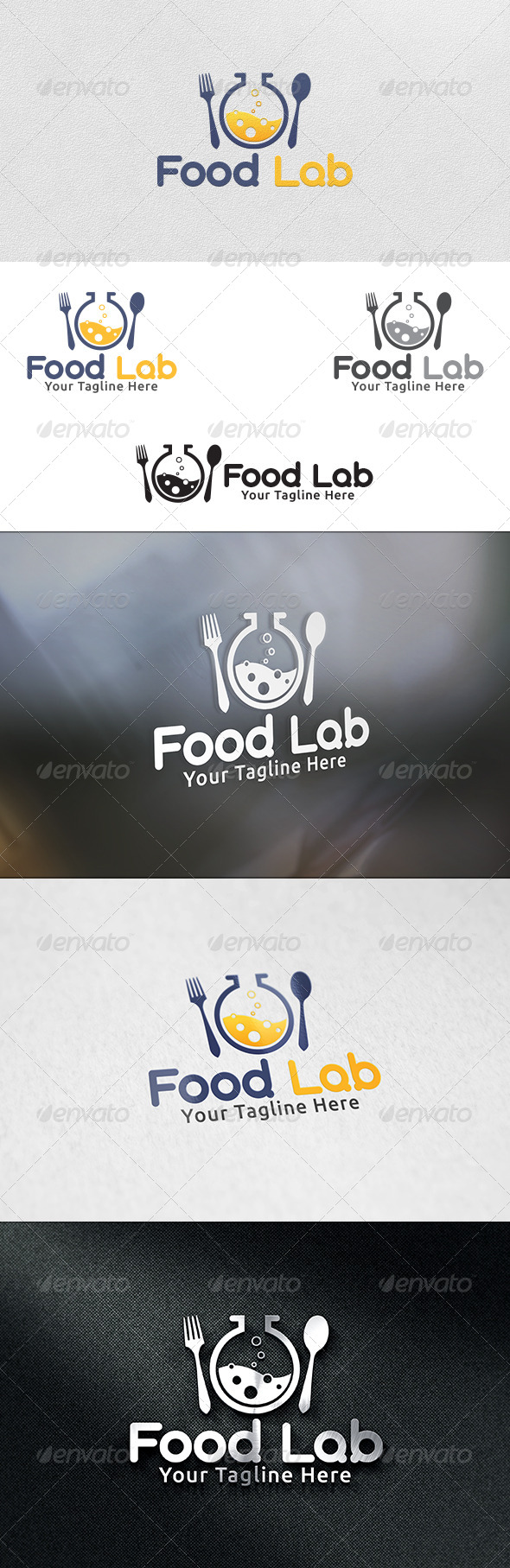 Food Lab - Logo Template - Food Logo Templates