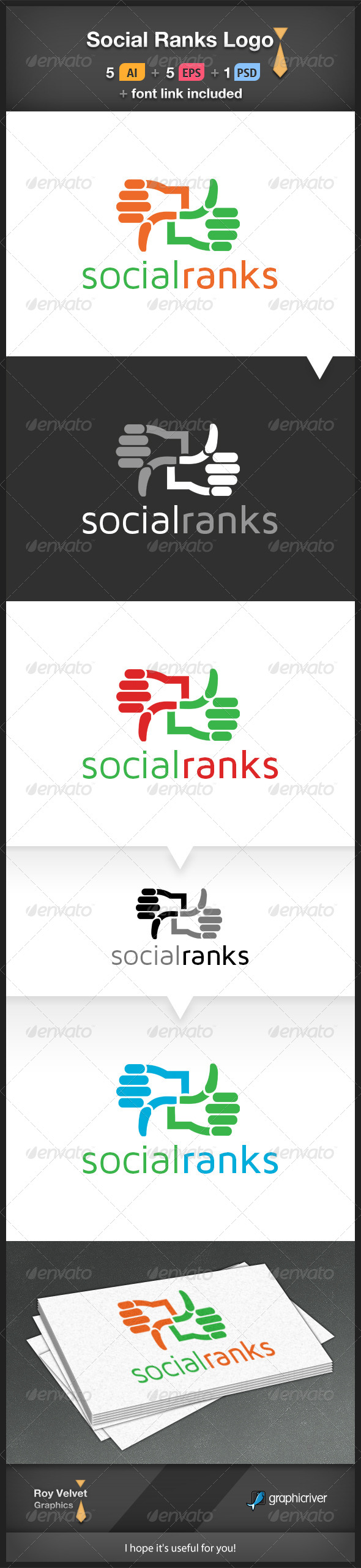 Social Ranks Logo - Symbols Logo Templates