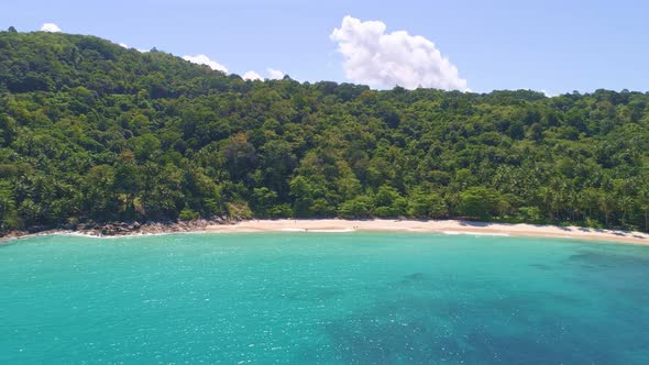 Amazing beautiful seashore rocks in Phuket ocean Sea waves crashing on rocks alt
