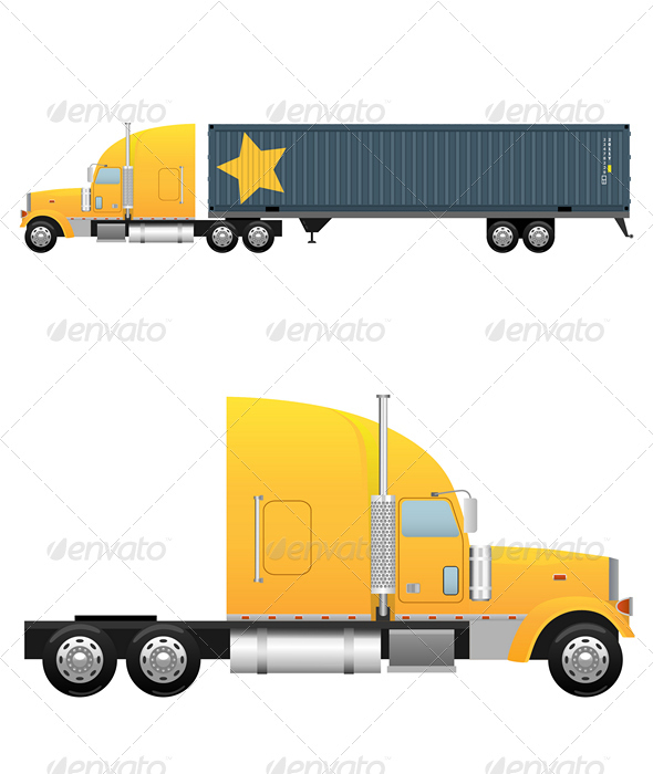 Heavy cargo truck