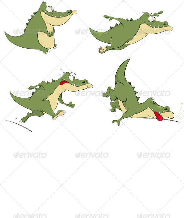 Crocodiles Clip Art - Animals Characters