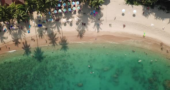 Top View Coral Cove Beach in Koh Samui of Thailand alt