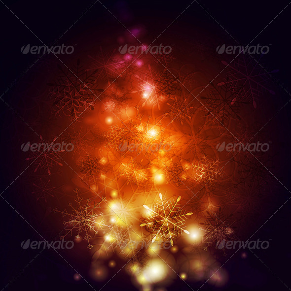 Abstract Vector Shiny Christmas Background - New Year Seasons/Holidays
