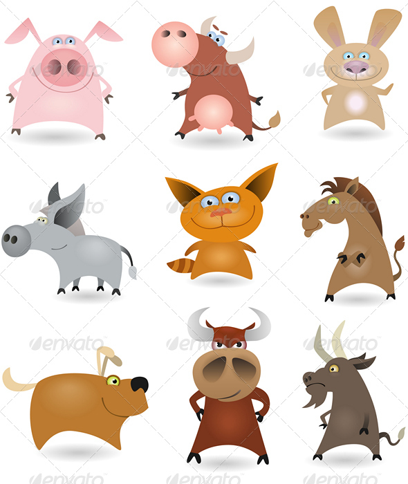 Vector animals set #1 - Animals Characters