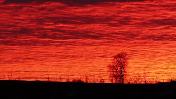 Red Clouds At Sunrise, Part 4