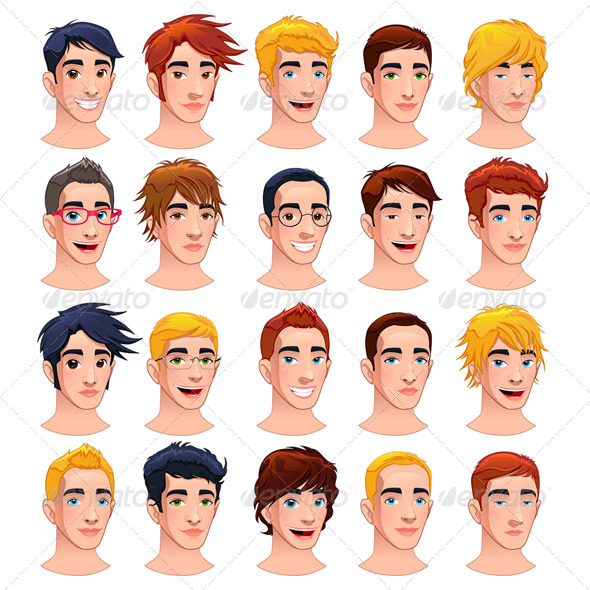 Avatar Men. - People Characters