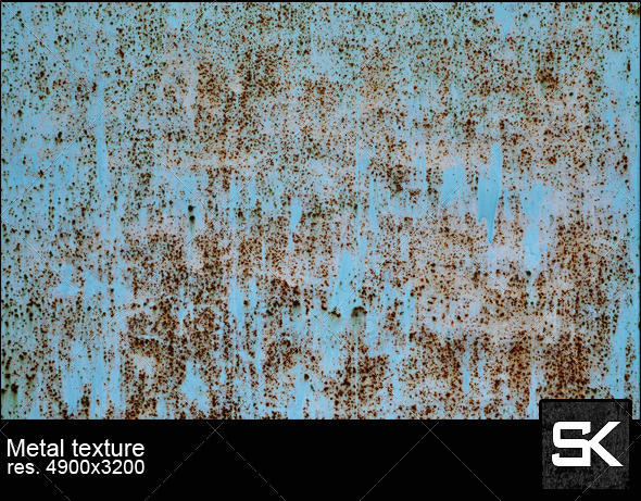 Rust And Paint On Metal - Metal Textures