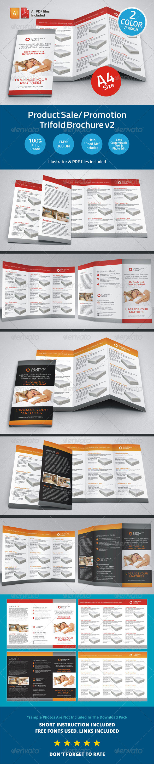 Product Sale Promotion Trifold Brochure V2 By Jbn Illa