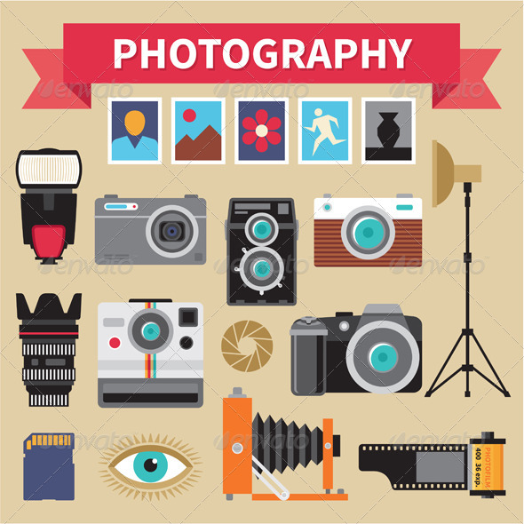 Photography - Vector Design Elements - Technology Conceptual