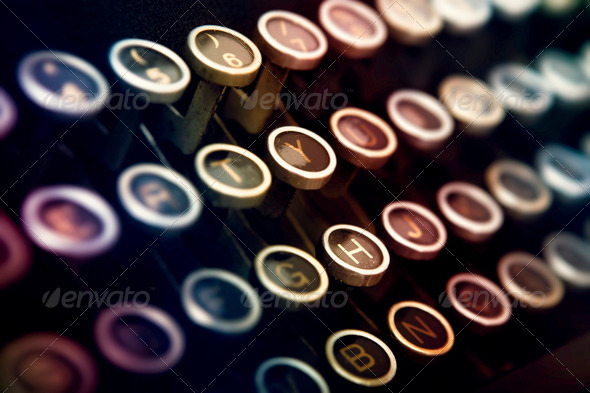 Typewriter keyboard - Stock Photo - Images
