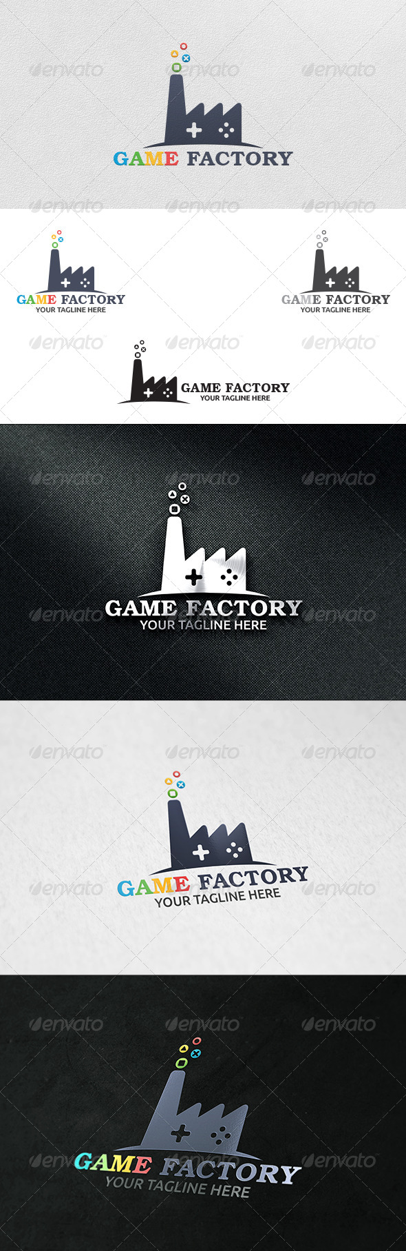 Game Factory - Logo Template - Buildings Logo Templates