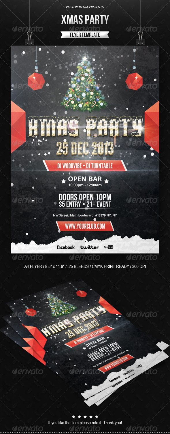 Xmas Party - Flyer - Clubs & Parties Events
