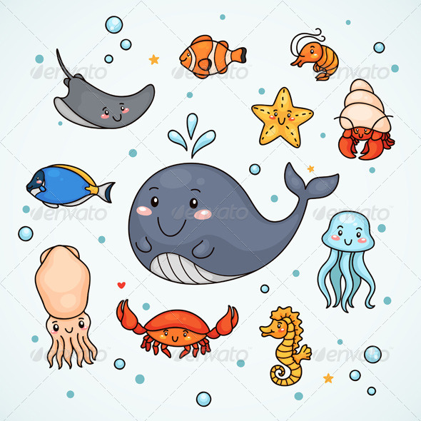 Sealife - Animals Characters