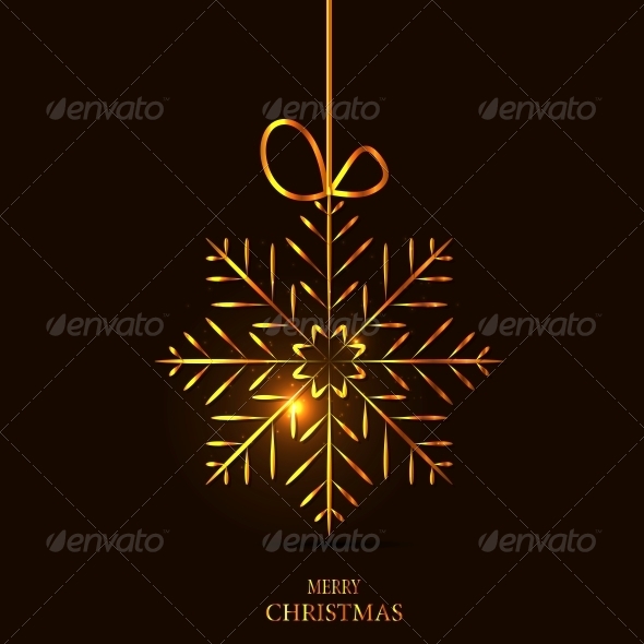 Christmas Snowflake Background - Christmas Seasons/Holidays