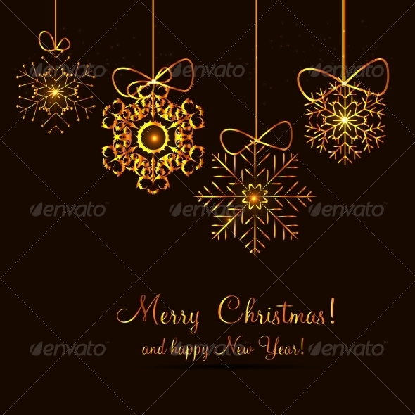 Christmas Snowflakes Background - Christmas Seasons/Holidays