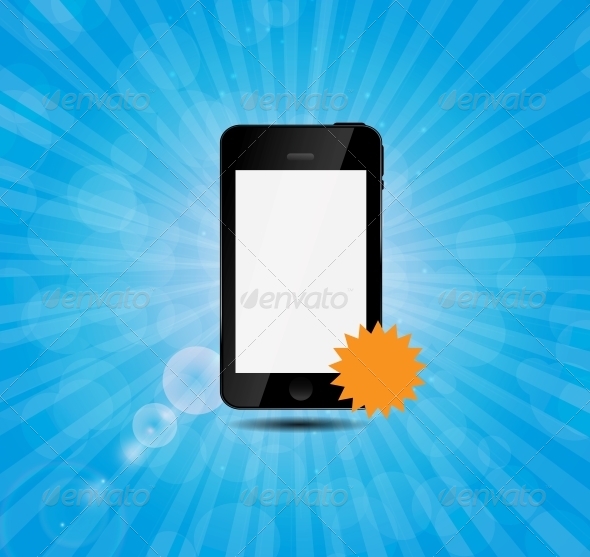 Mobile Phone with Price Label - Communications Technology