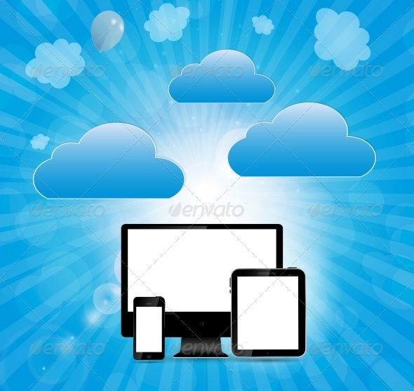 Online Service Concept Vector Illustration - Communications Technology
