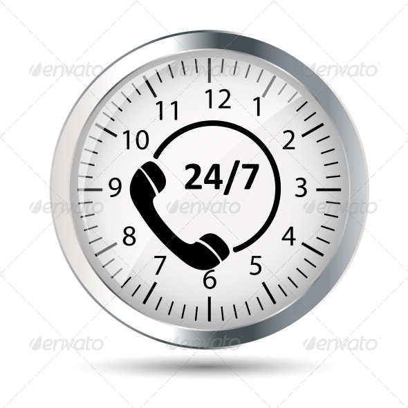 Customer Service 24/7 Application Icon - Web Technology