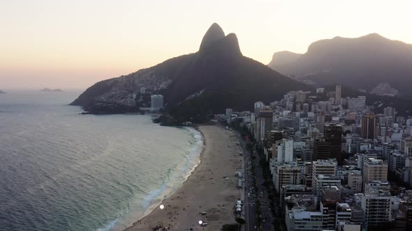 Sunset at Ipanema beach - RIO DE JANEIRO - BRAZIL