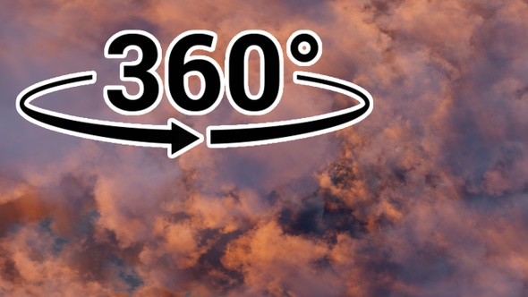 Panoramic Sunset Clouds in 360 Stereoscopic Virtual Reality 02