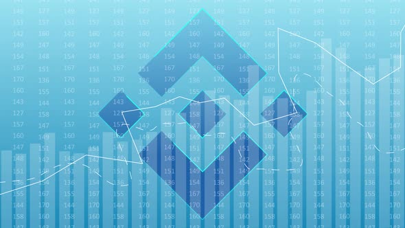 BNB Binance Coin Crypto Financial Background alt