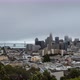 Cloudy Day to Night Time Lapse view of Downtown San Francisco, California, USA - VideoHive Item for Sale