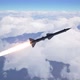 Missile Fly Above the Clouds 4k - VideoHive Item for Sale